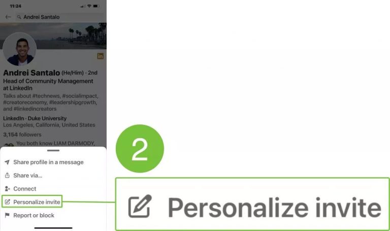 How do I send a Connect message on LinkedIn mobile