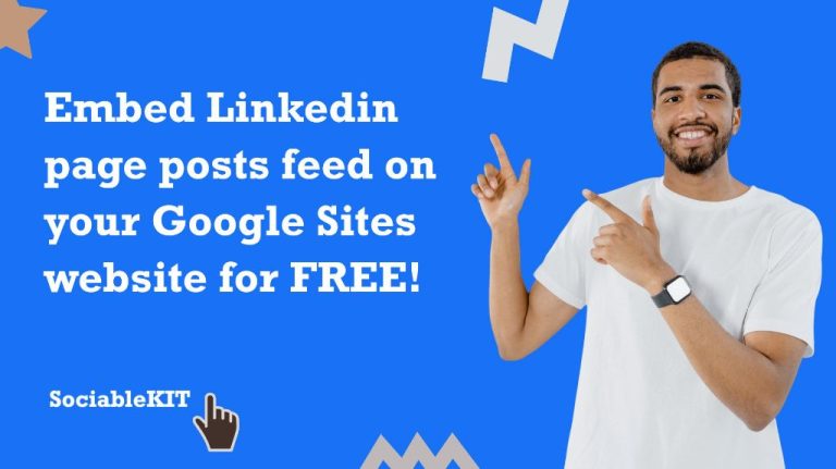 How do I embed a LinkedIn page on my Google site