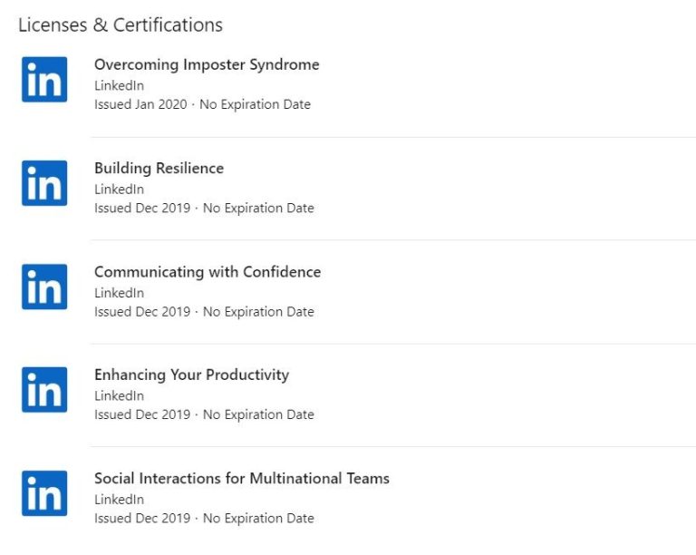 Do LinkedIn Learning courses look good on resume