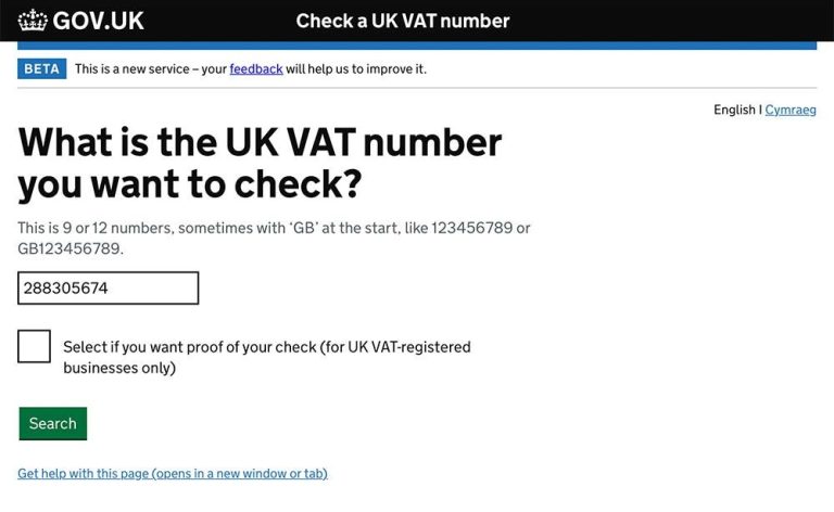 How do I find a GB VAT number