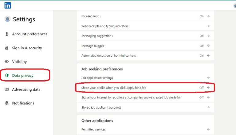 Can I make my LinkedIn profile hidden from public view but viewable to a potential employer