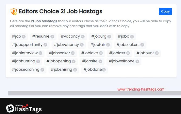 What hashtags to use on LinkedIn to find job postings