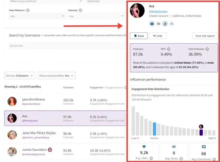 How do I find influencers data