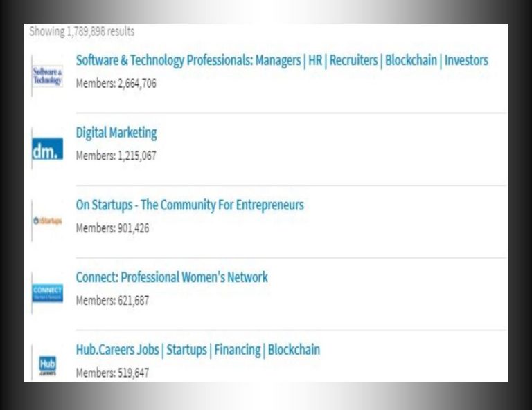 What are the largest LinkedIn groups