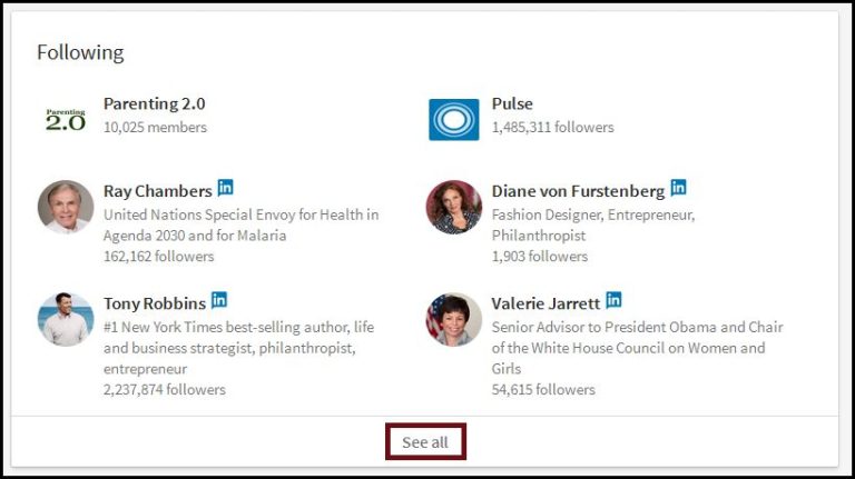 Why follow influencers on LinkedIn