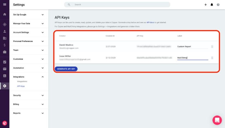 How to generate API Key and API secret