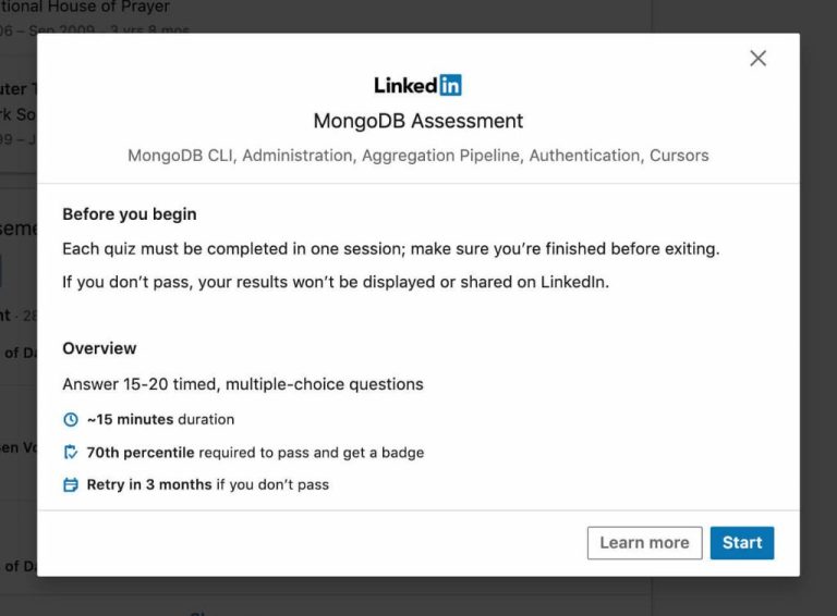 How long before you can retake LinkedIn assessment