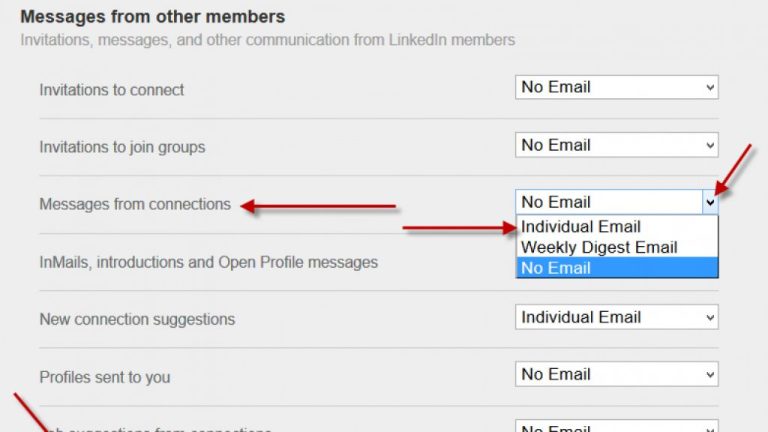 Do you get notifications for LinkedIn messages