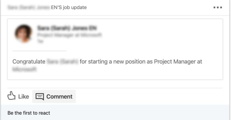 Why won t LinkedIn share my job update