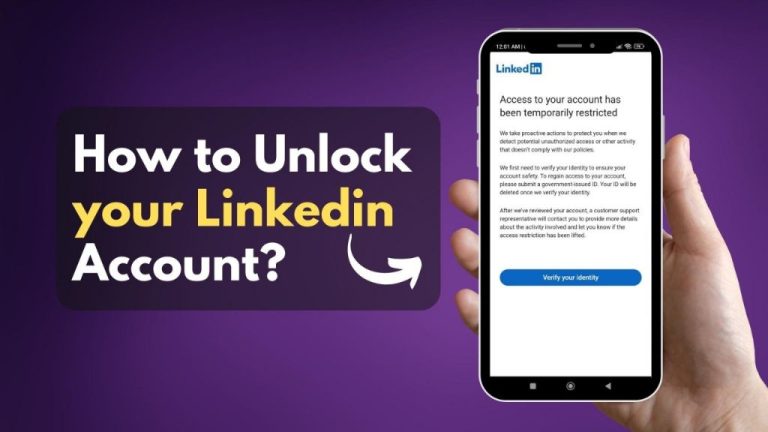 How do you unlock your LinkedIn account