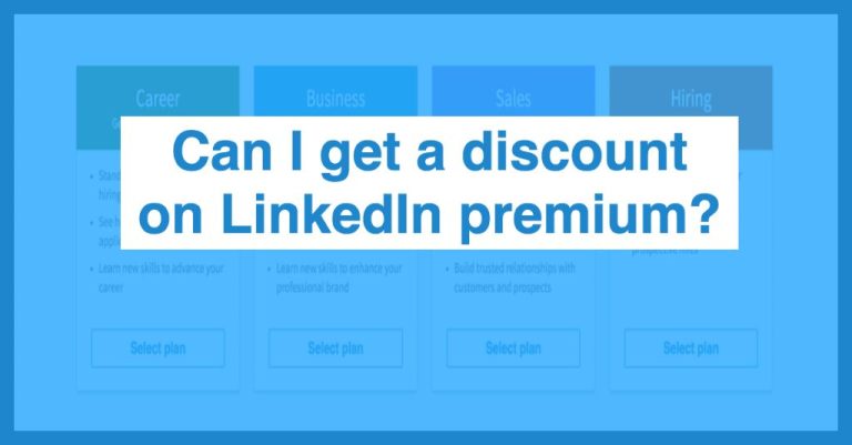 How do I get a discounted rate on LinkedIn premium