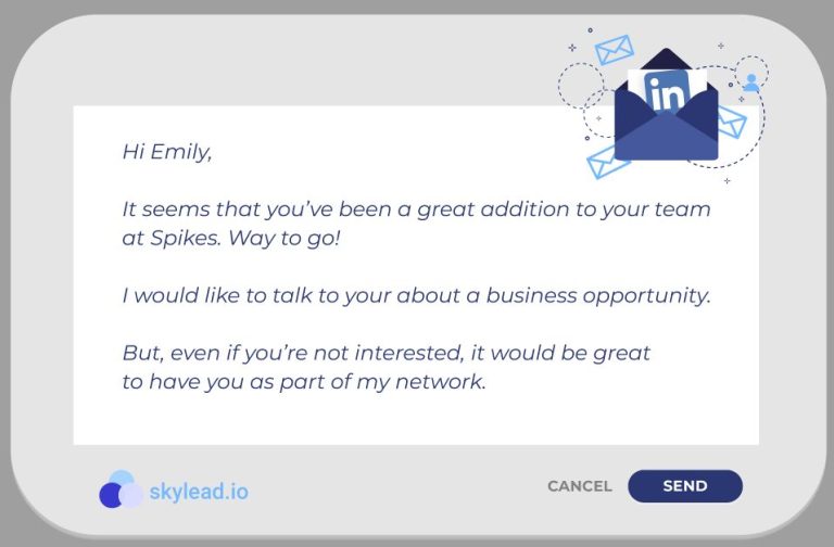 What is a good LinkedIn invite message