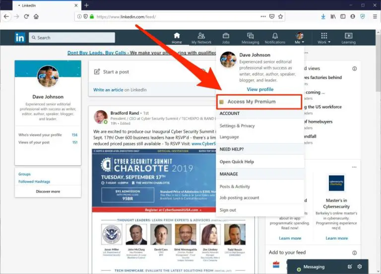 How to deactivate LinkedIn Premium