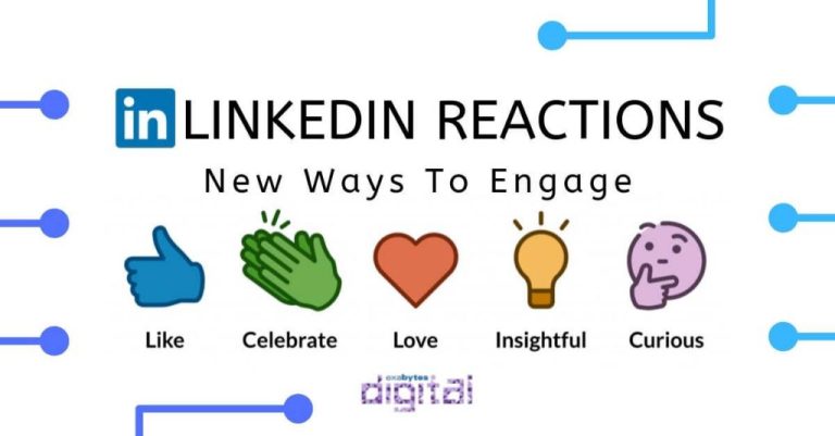 How do you give different reactions on LinkedIn