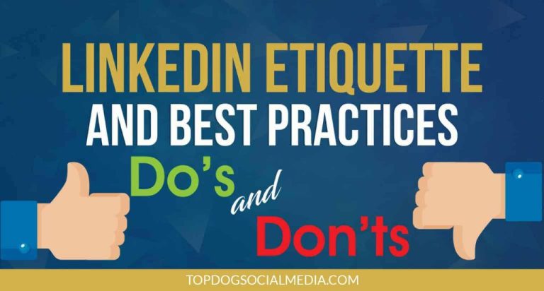 Which is a recommended practice when using LinkedIn