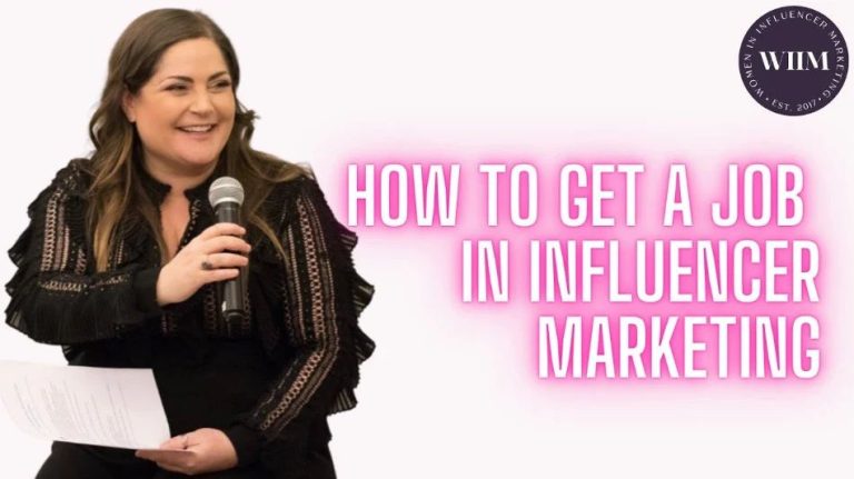 How do I get a job in influencer marketing