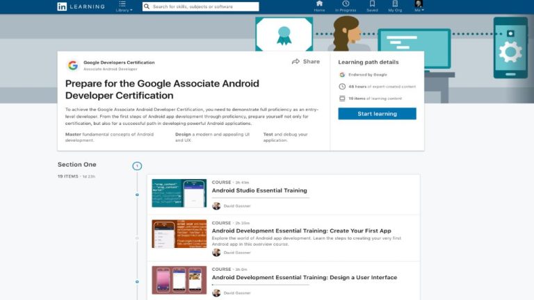 What is Android developer LinkedIn about