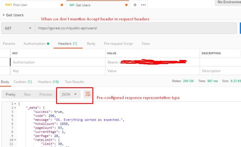 What is accept version header in API