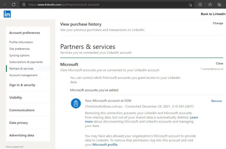 Can you use Microsoft account for LinkedIn