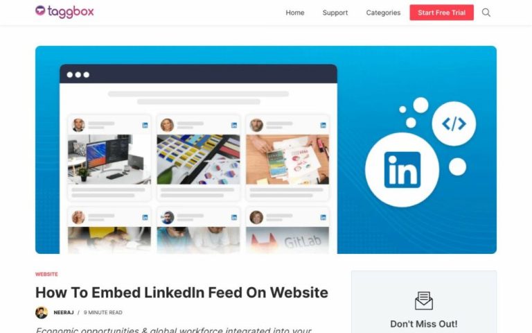 How do I embed LinkedIn in WordPress