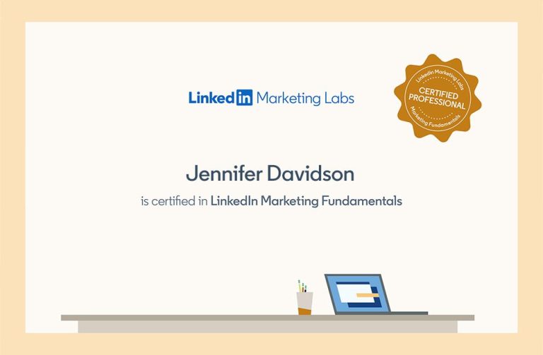 Is there a LinkedIn marketing certification