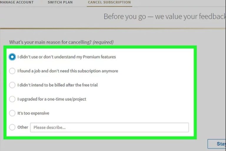 What happens if I cancel LinkedIn premium before trial ends