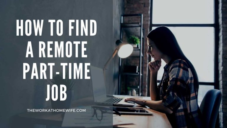 How to look for remote part-time jobs