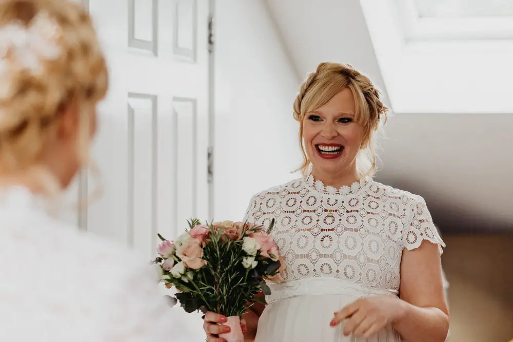 Simple Happy & Fun City Wedding with a Bride in a Maternity Dress