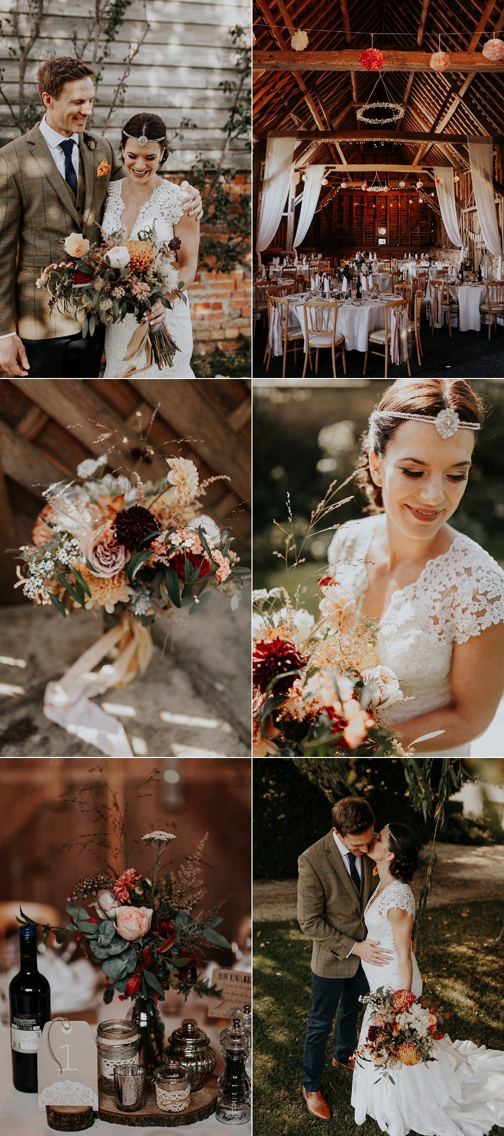 Simply Stunning Bohemian Autumn Countryside Barn Wedding