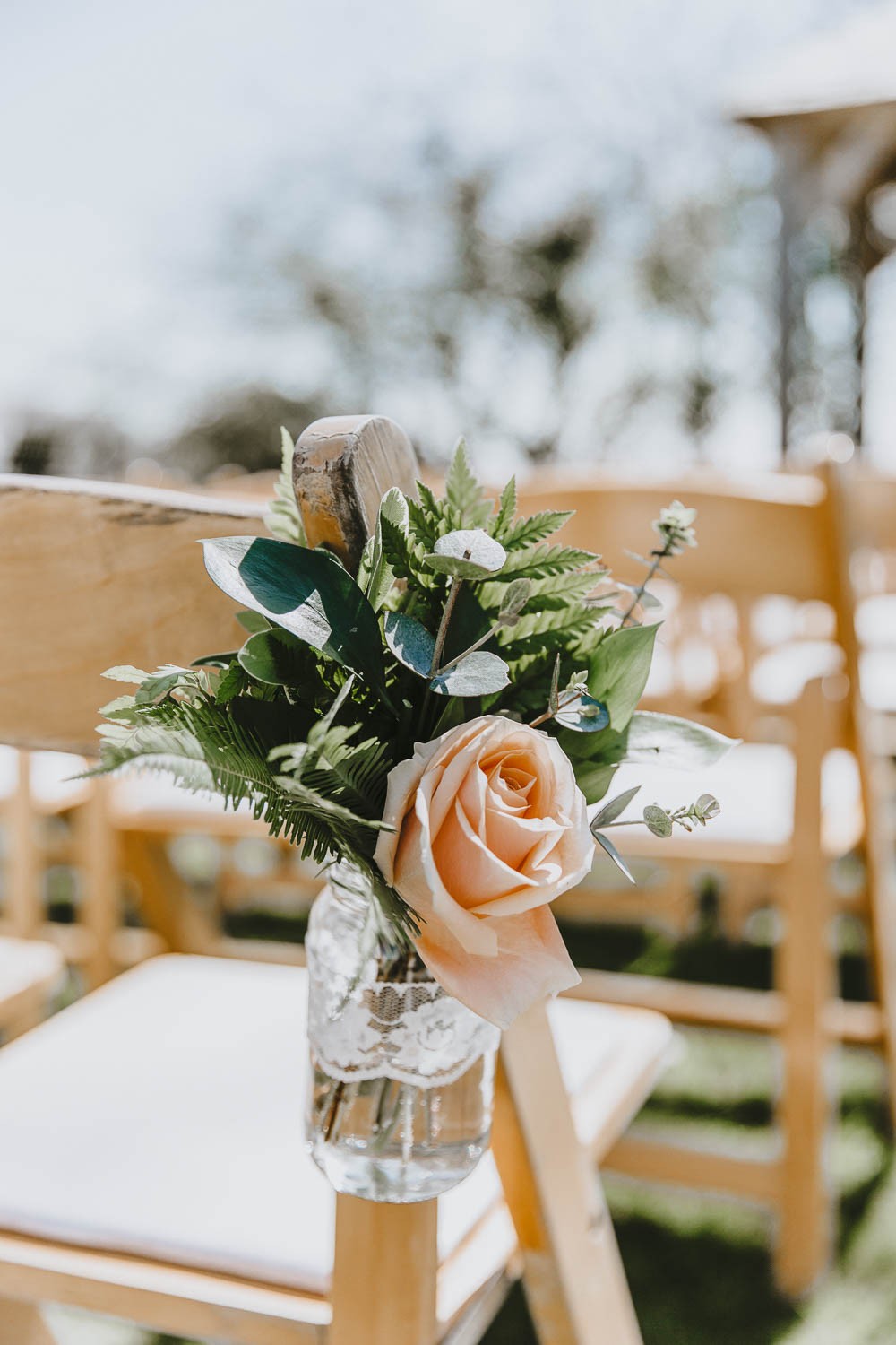 Delightfully Rustic Peach Country Barn Wedding