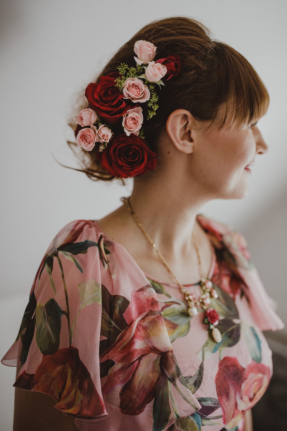 Chilled Funny & Quirky Industrial Wedding with a Floral Dress