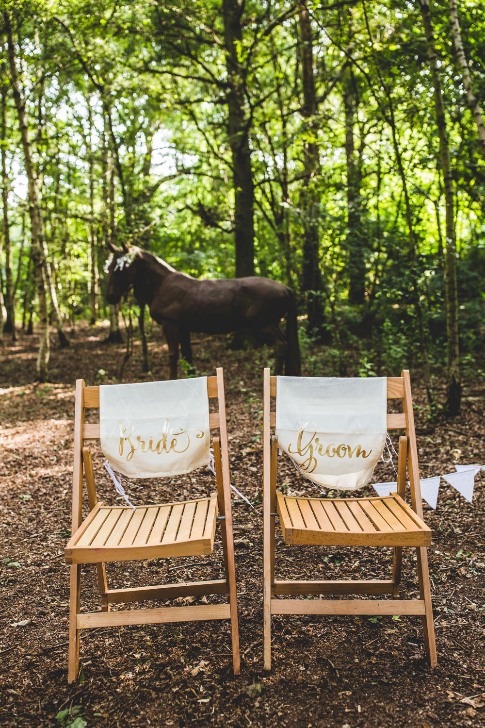 Beautiful Colourful & Personal Woodland Wedding