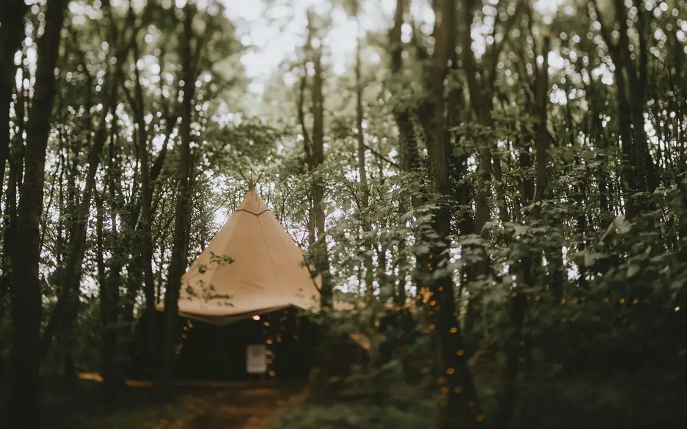 Enchanting & Magical Tipi Wedding in the Woodland