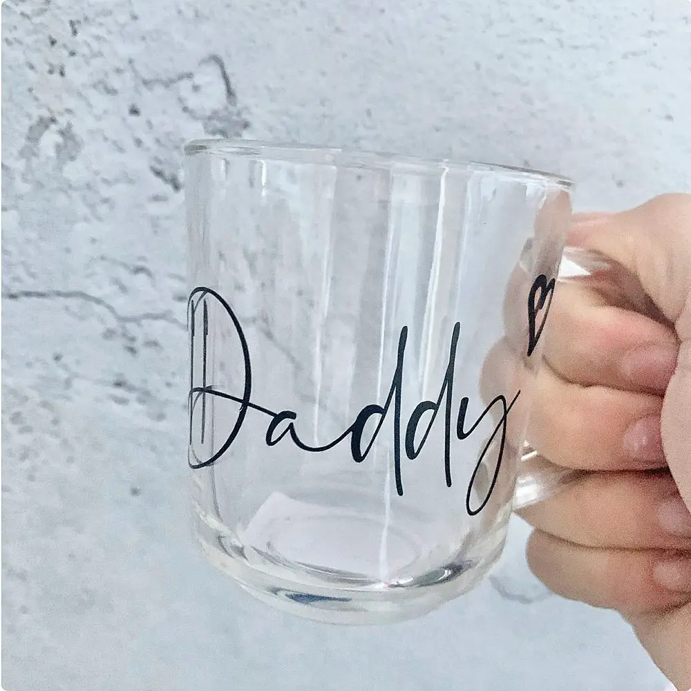 Personalised Glass Mug £7.50