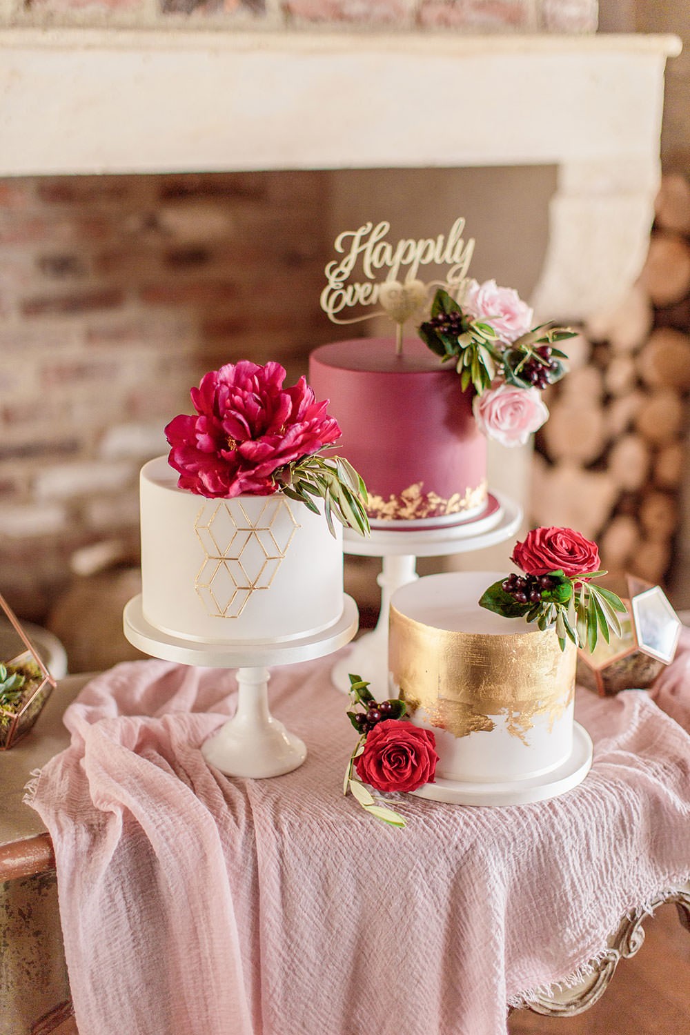 Beautifully Romantic Marsala & Gold Wedding