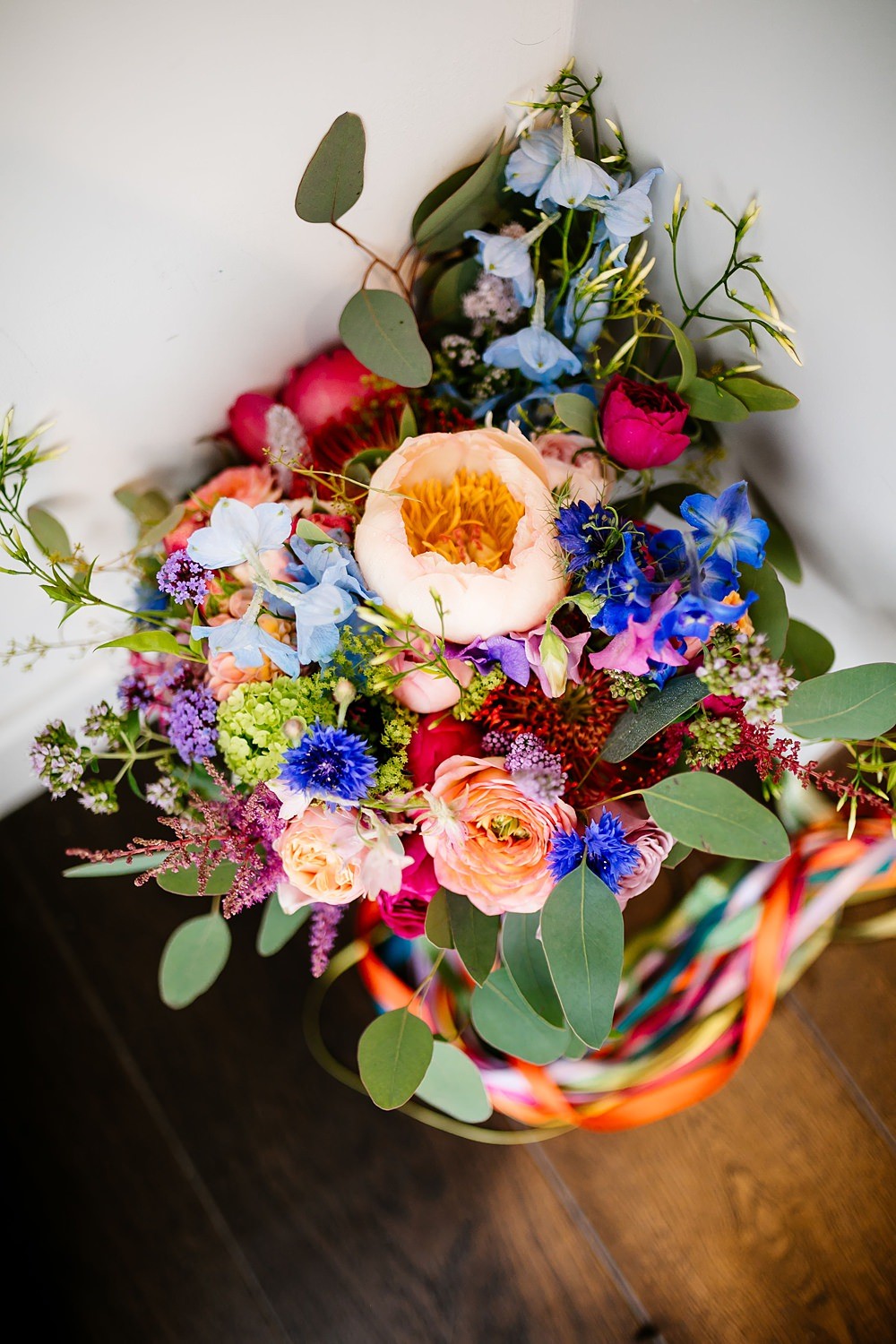 Colour Explosion Wedding With Ribbons & Bright Blooms