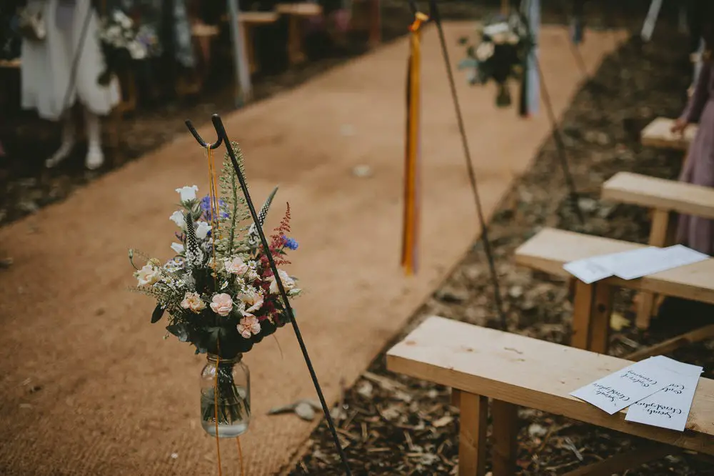 Enchanting & Magical Tipi Wedding in the Woodland