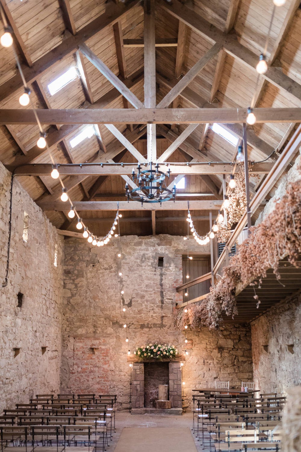 Pretty Soft & Floral Barn Wedding