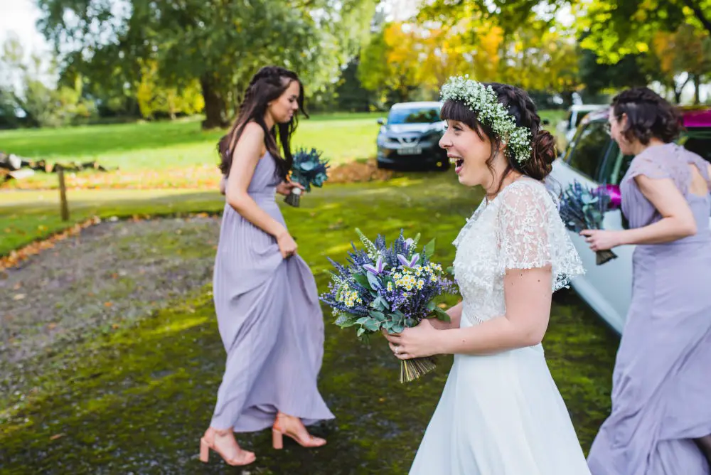 Gorgeous Garden Micro Wedding with Live Stream & Pretty Flower Crown