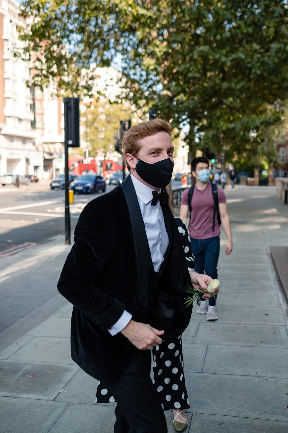 Fun Micro London Town Hall Wedding With a Gold Wedding Dress