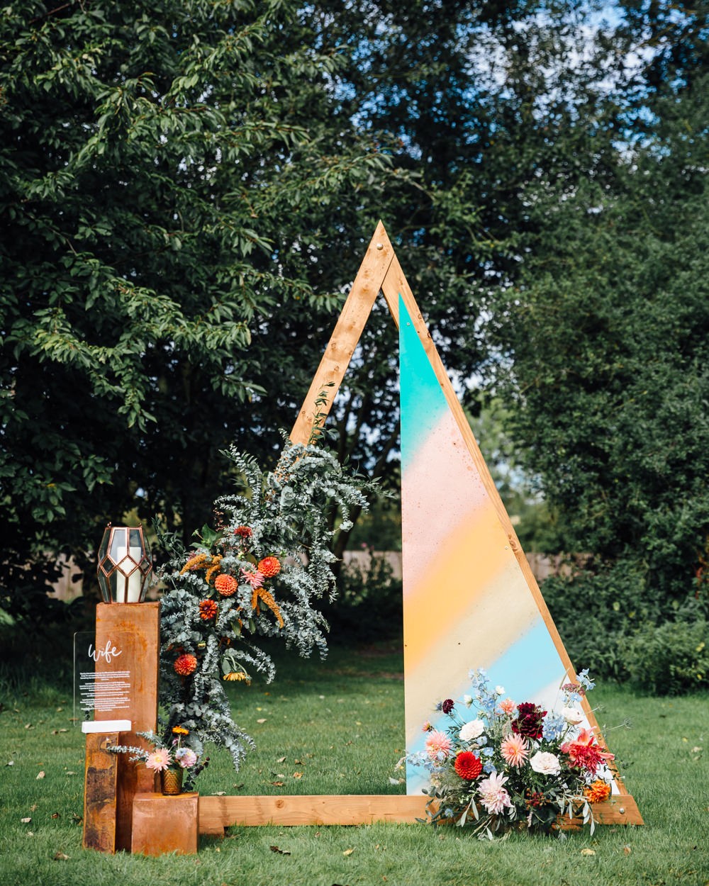 Triangle Wedding Arch