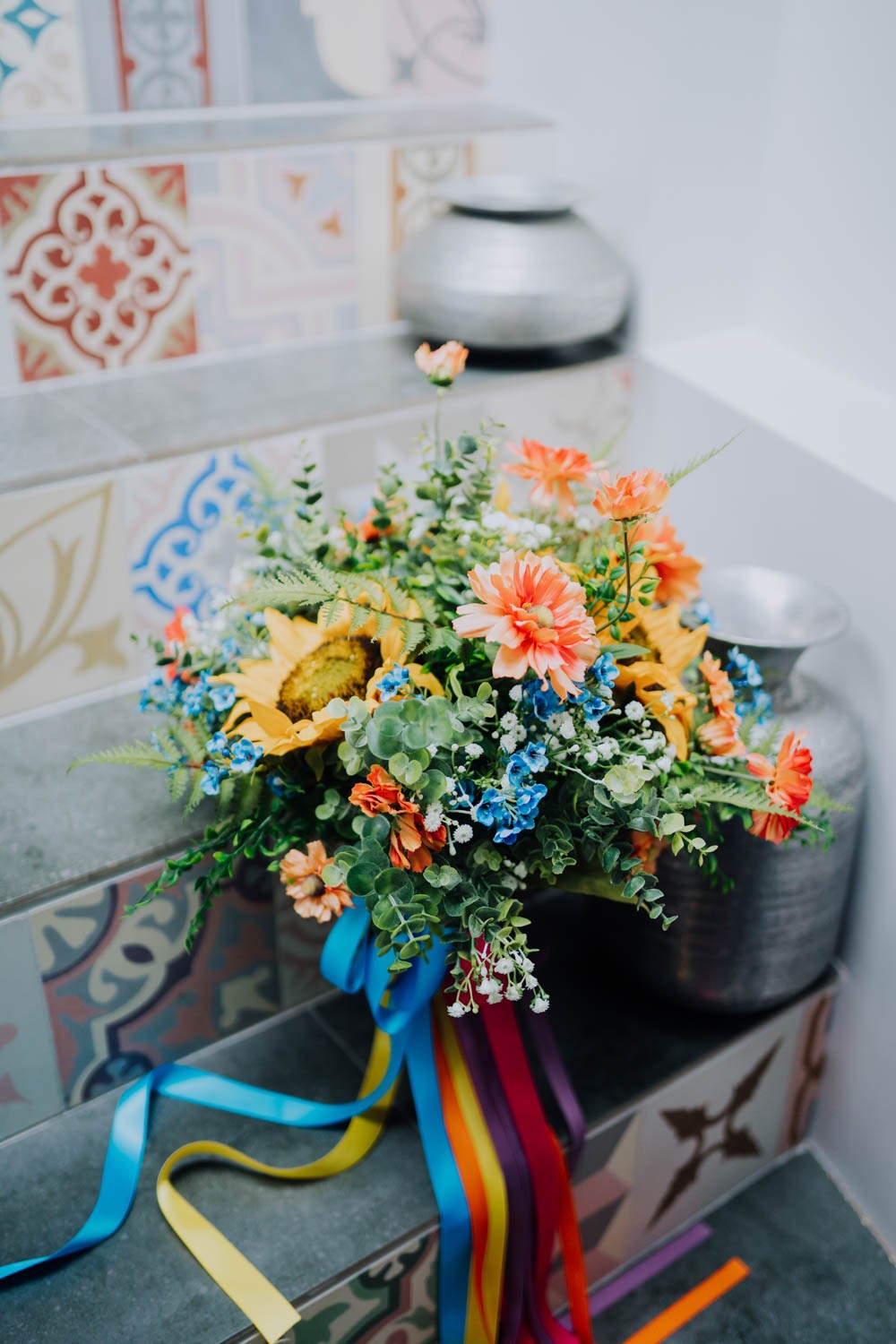 Dreamy Boho Beach Wedding with Multicolour Styling