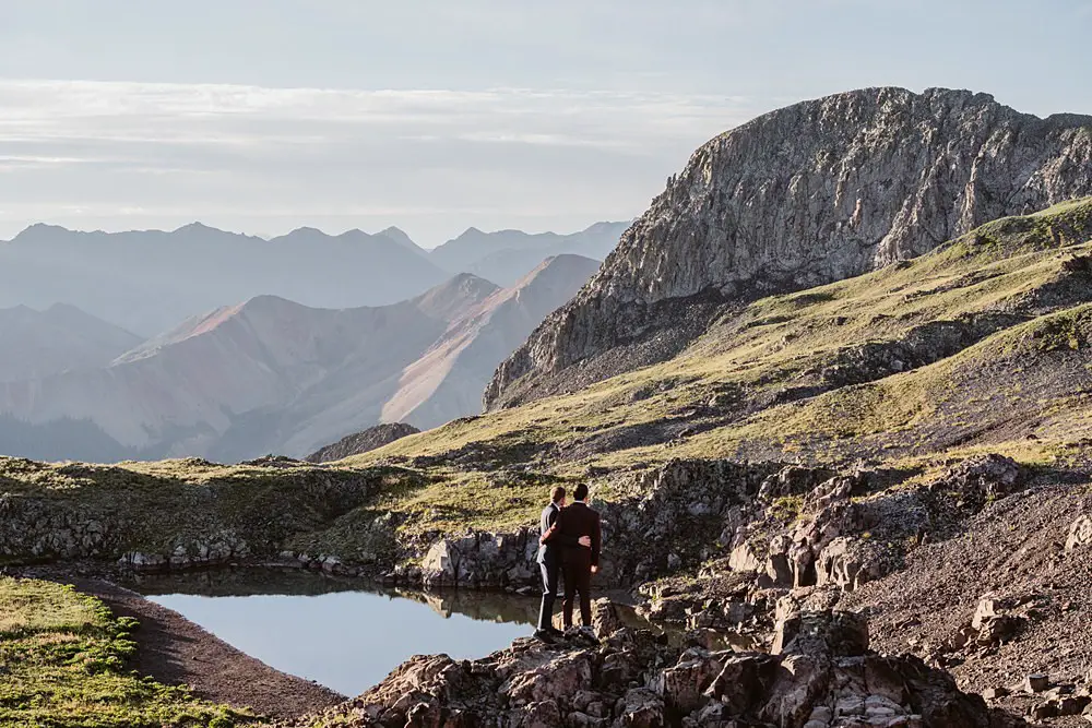 Epic Breathtaking & Adventurous Hiking Elopement In The Mountains