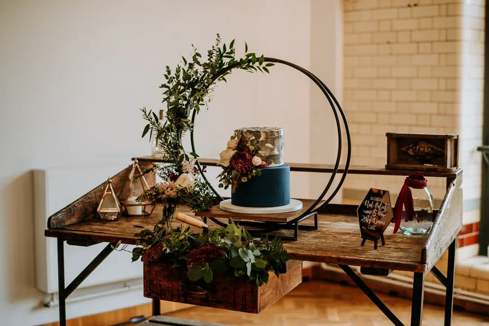 Industrial Handmade Wedding with Concrete Decorations