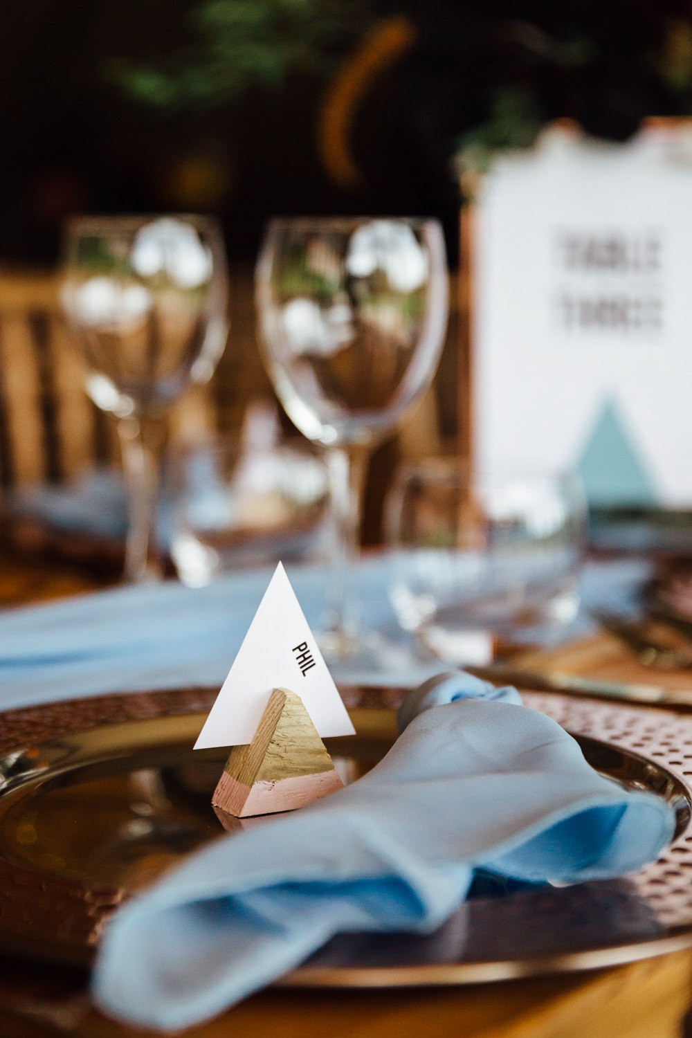 Autumn Festival Wedding Ideas with a Triangle Backdrop