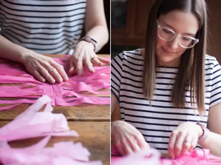 DIY Tissue Paper Balloon Tassels