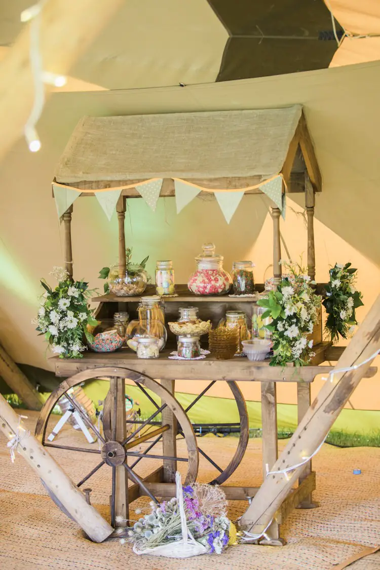 Wooden Sweetie Cart