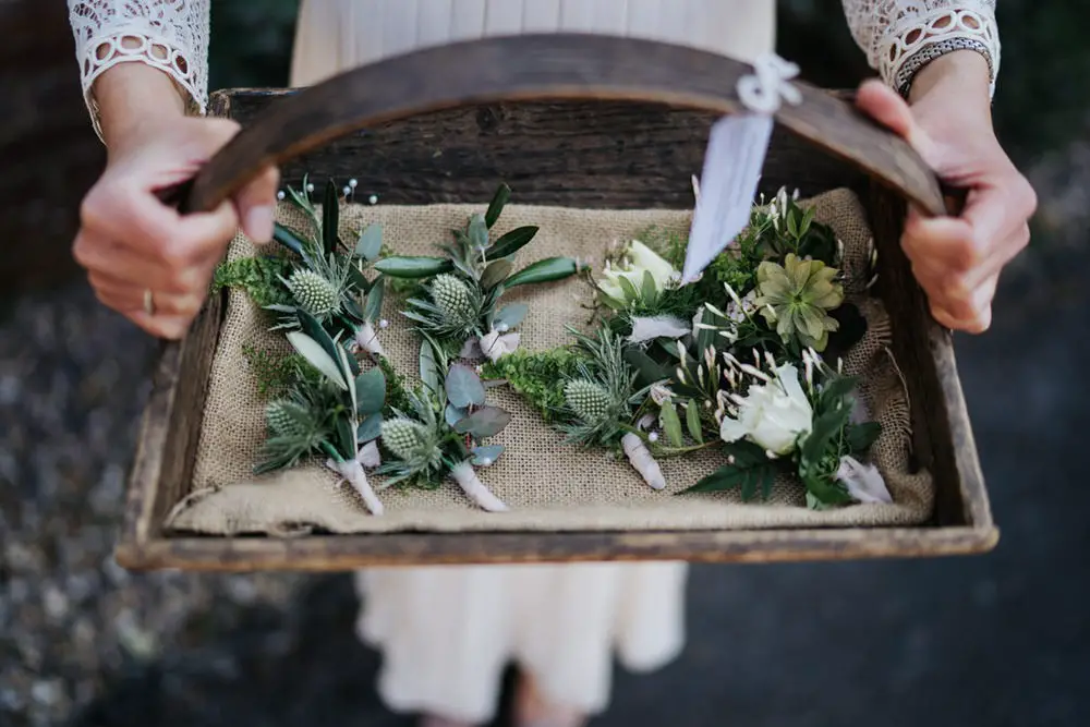 Botanical & Natural Greenhouse Wedding with a Modern Gold Twist