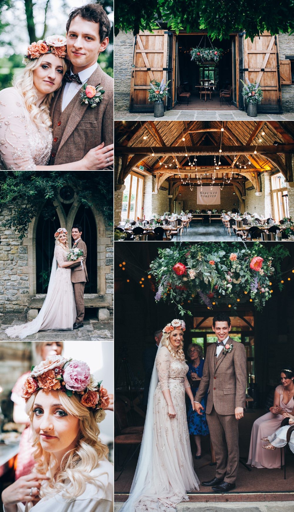 Flowery Bohemian Secret Garden Wedding