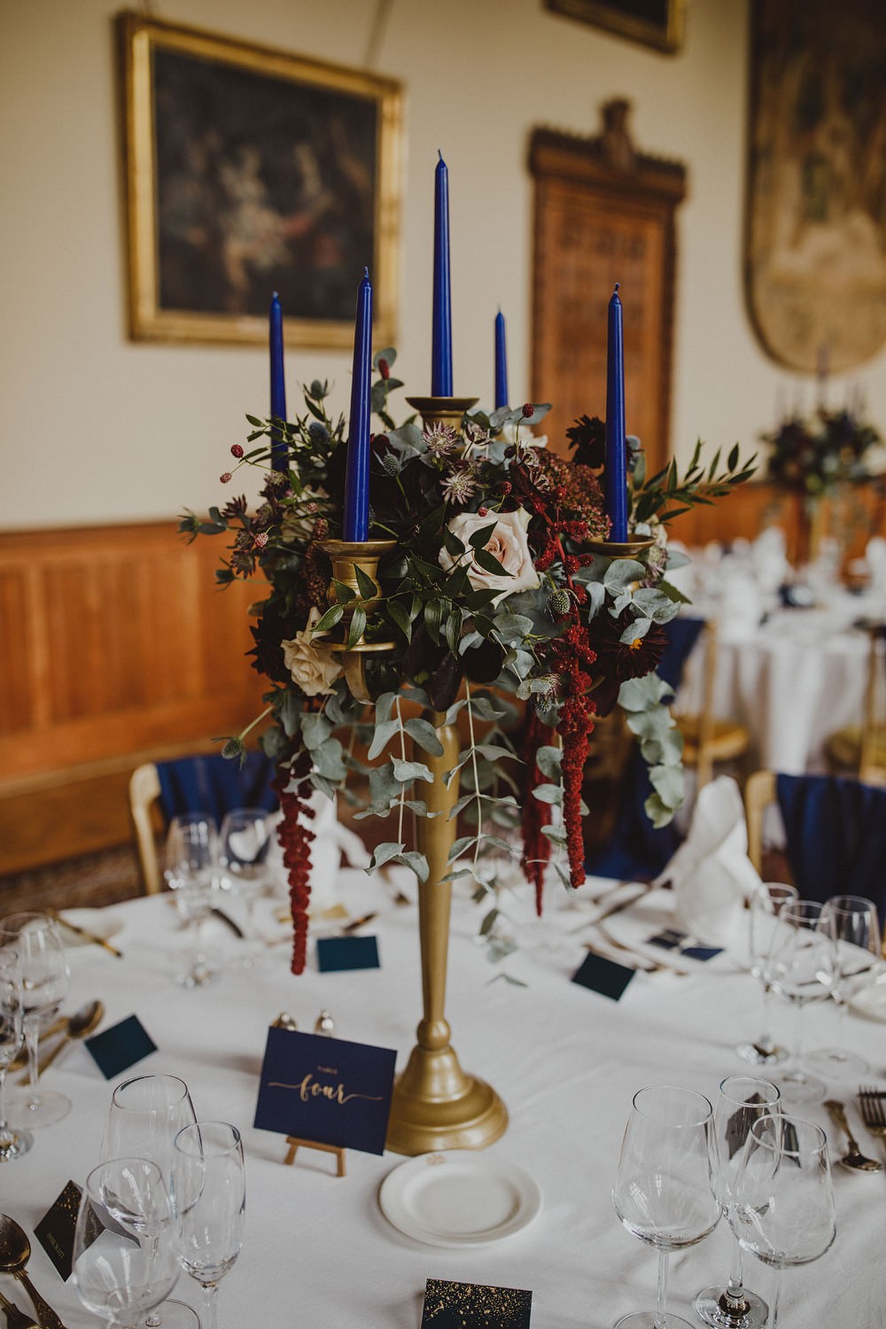 Candelabra With Flowers